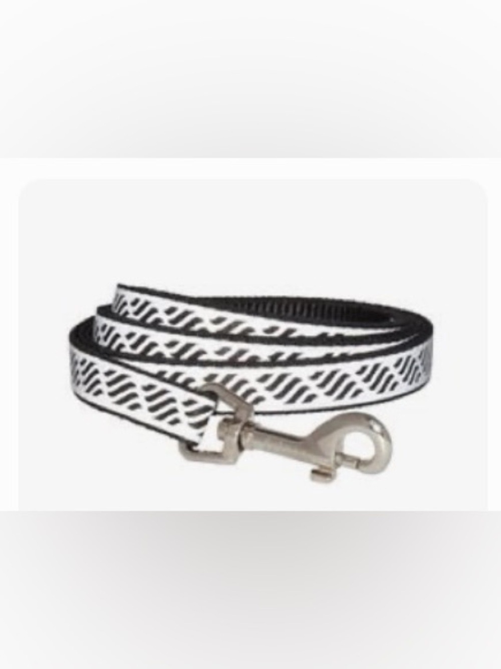Frisco Patterned Nylon Reflective Dog Leash, Wavy Lines, Small